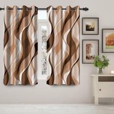 Brown Modern Blackout Curtains for Bedroom Living Room,2 Panels Sets Window C...