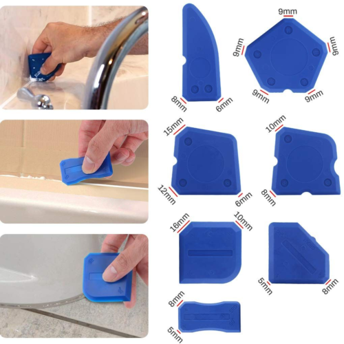Caulking Tool, 12 Pieces Silicone Sealant Finishing Grout Tools Kit, Caulk Sk... - Picture 2 of 7