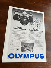 1978 Vintage 8X11 Print Ad FOR THE Olympus The OM-1 Compact SLR Camera Give-Away