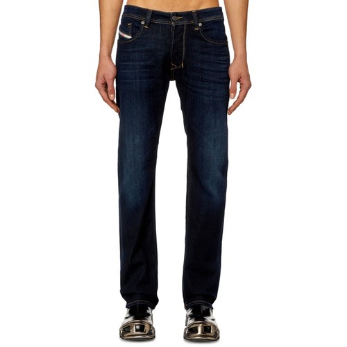Jeans Diesel - Pantalones de mezclilla Diesel Larkee de corte recto para hombre - Negros, azules - Nuevos con etiquetas - Imagen 8 de 10