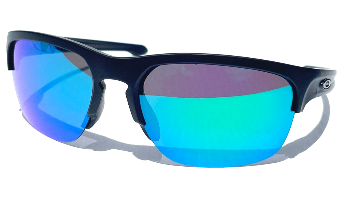 NEW Oakley SLIVER EDGE Matte Black w POLARIZED Galaxy Jade Lens