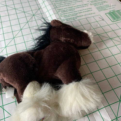 Ganz Brown and White Clydesdale Horse Pony Plush Stuffed Animal No Code Webkinz - Picture 11 of 11