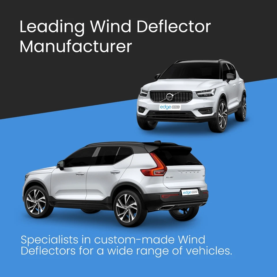 VOLVO XC40 2017-2025 5 Door SUV Wind Deflectors 4pc Tinted - Image 2 of 4