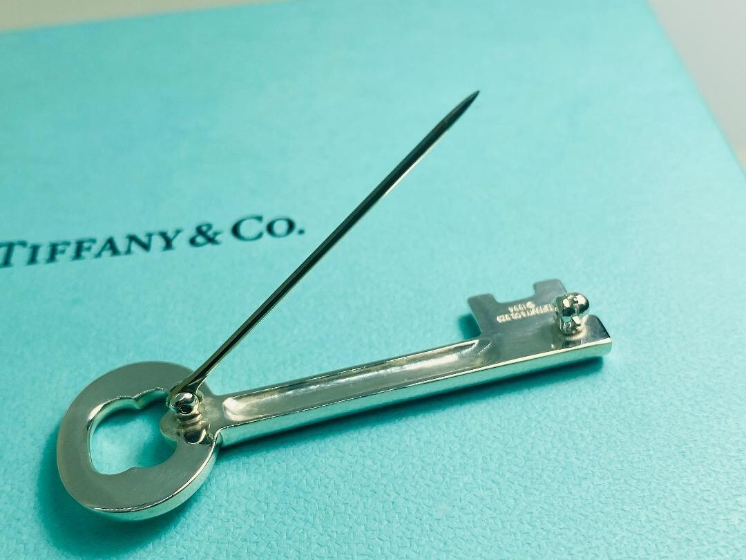 Tiffany Key Brooch Pin Silver 925 | eBay Tiffany Key Brooch Pin Silver 925 | eBay