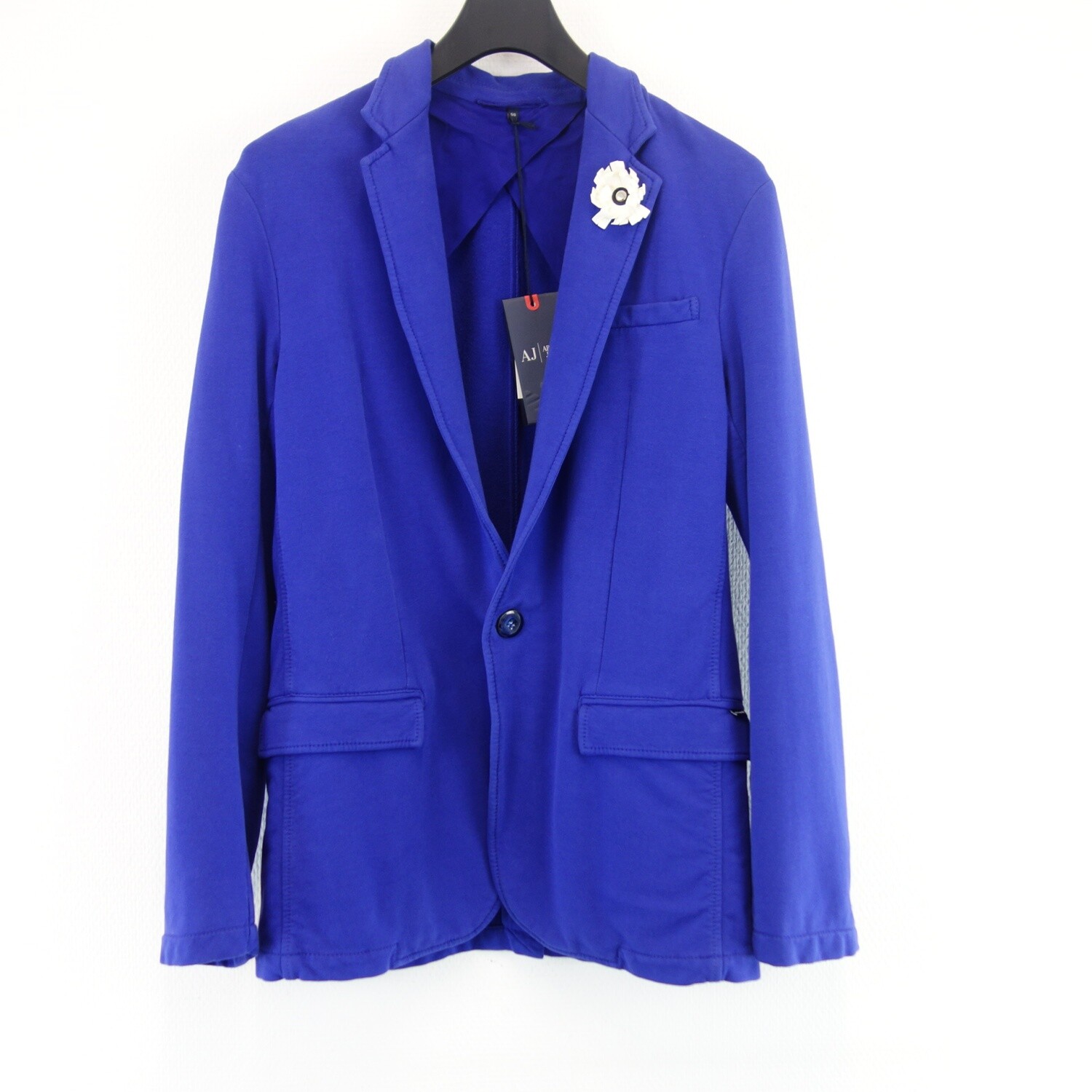 Спортивный свитер Jacke Sakko Blau от ARMANI Herren приталенный эластичный Baumwolle Gre 48 Neu 31990₽