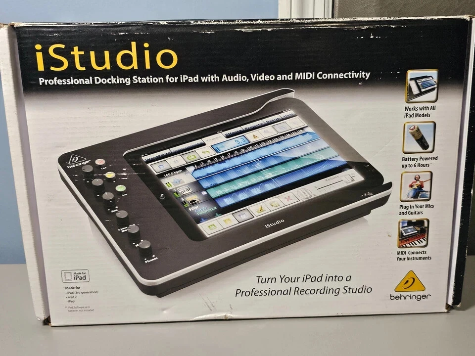 Behringer iStudio iS202 Docking Station For iPad Recording Dock Interface Mixer - Image 3 of 4