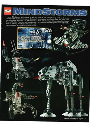 Lego Mindstorms Star Wars Dark Side Action Figures - Vintage 2000