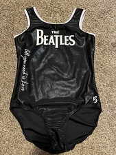 Beatles   All You Need Is Love  Leotard K-bee Black White Gymnastic Dance