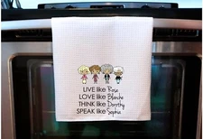 Golden Girls "LIVE LIKE ROSE" 16x24 Waffle Towel