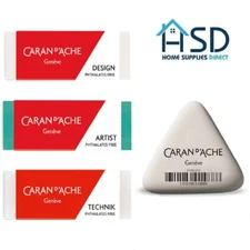 Caran d'Ache Eraser Pencil Rubber Technik Design Artist Soft Charcoal Lead Erase