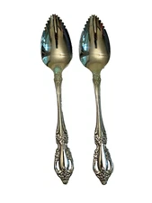 Oneida Serrated Grapefruit Spoons Raphael Citrus Deluxe Stainless Steel Set of 2
