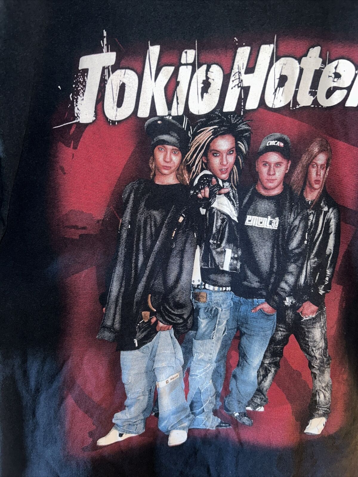 VINTAGE Y2K Tokio Hotel Shirt Mens L  Black Band … - image 2