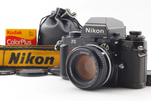 [ Mint ] Nikon F3 HP Black Body 35mm Film Camera Ai-s 50mm F1.4 Lens  From JAPAN