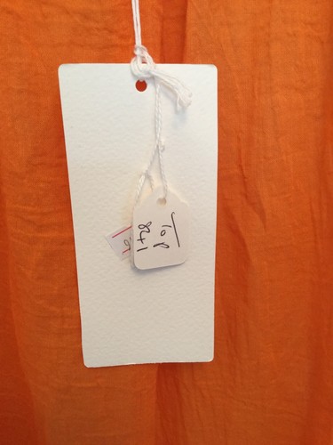 ORANGE, LIGHTWEIGHT SILVER STAR PATTERNED TOP. FARFALLA. ONE SIZE. - Picture 12 of 12