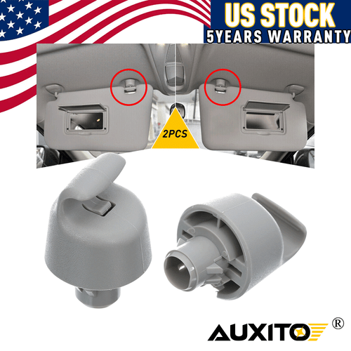 Pair Of Sun Visor Retainer Clips For Nissan Altima, Rogue, Infiniti QX60, QX56, JX35