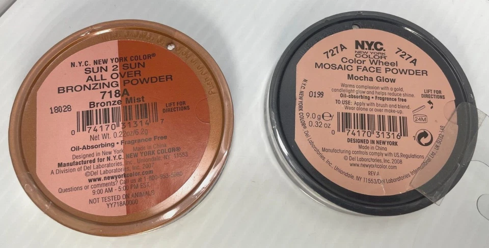 NYC Sun 2 太阳古铜色粉 #718A 青铜雾+ 色轮粉-727A MOCHA — 第 2/4 张图片