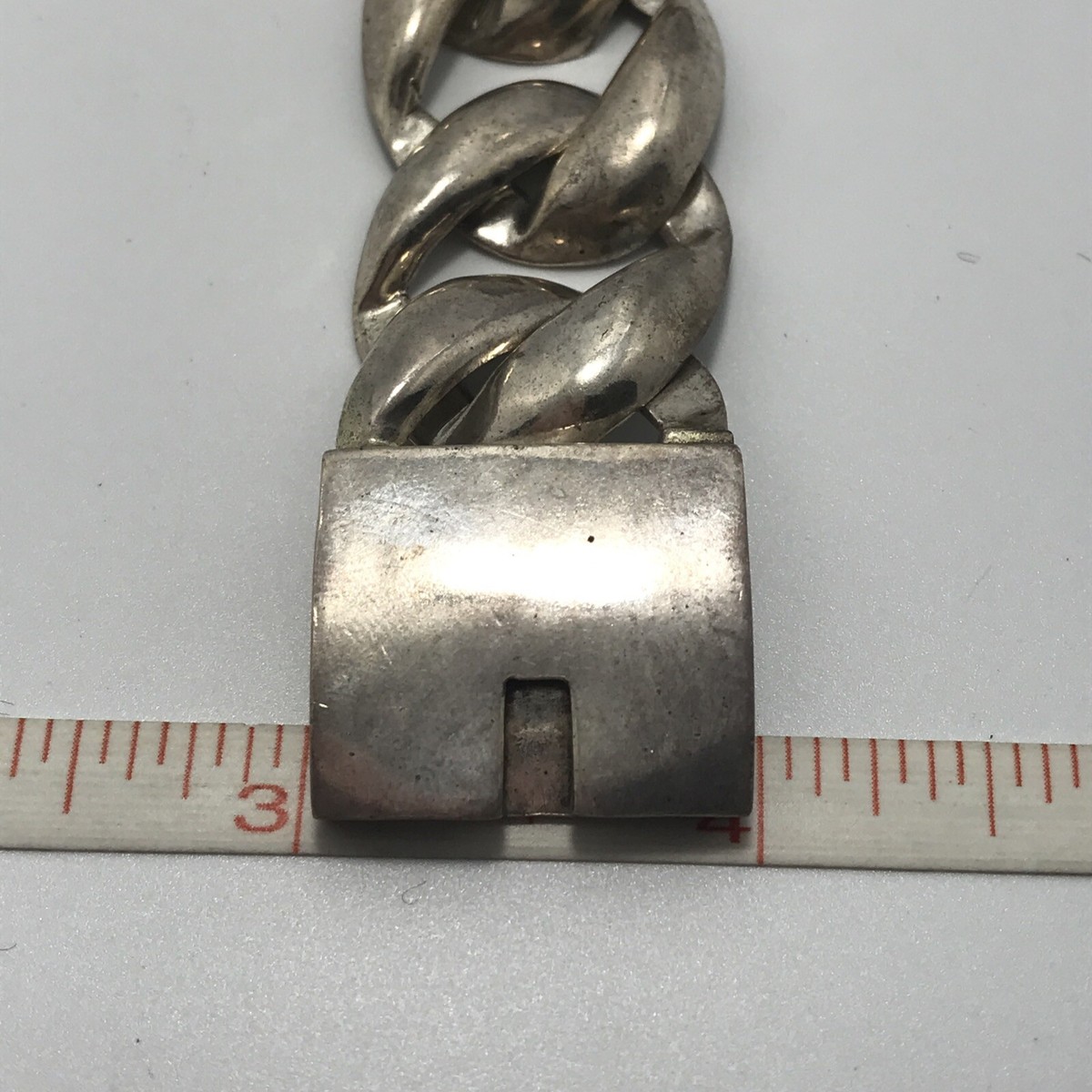 Vintage Mexico TM-90 SMM 925 Sterling Silver Bold Open Link