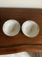 International Tableworks Marmalade Geese 2 Stoneware Cereal / Soup Bowls 6-7/8"