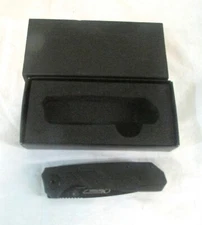 Marttiini Black Folding Pocketknife #970110, In Original Box