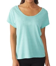 NEW Alternative Women's Dreamer Eco-Jersey Tee T Shirt Eco True Jade Large L