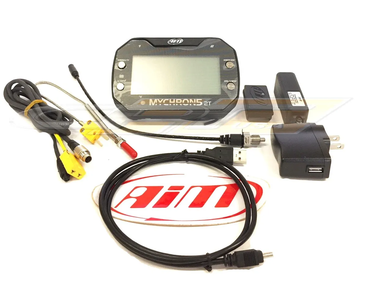 AIM sport MyChron5S 2T Dash Data Logger Kart Lap Timer With GPS EGT TEMP  Sensor