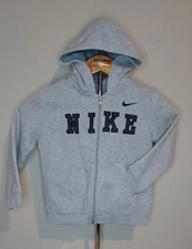 Nike Gray Youth Zip Up Hooded Jacket / Size:6
