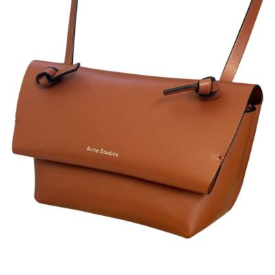 Acne Studios Mini Shoulder Crossbody Bag Leather in Brown NEW Tags From JPN 1M