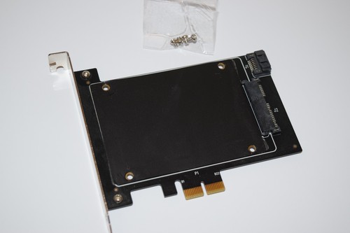 PCI Card Tray Caddy for 2.5" SSD Solid State Drive (drive not included)