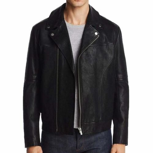 Hugo Boss Giacca in Pelle Biker Lovell - 100% AUTENTICO | eBay