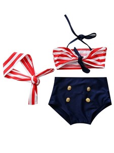 3 piece bikini set with headband