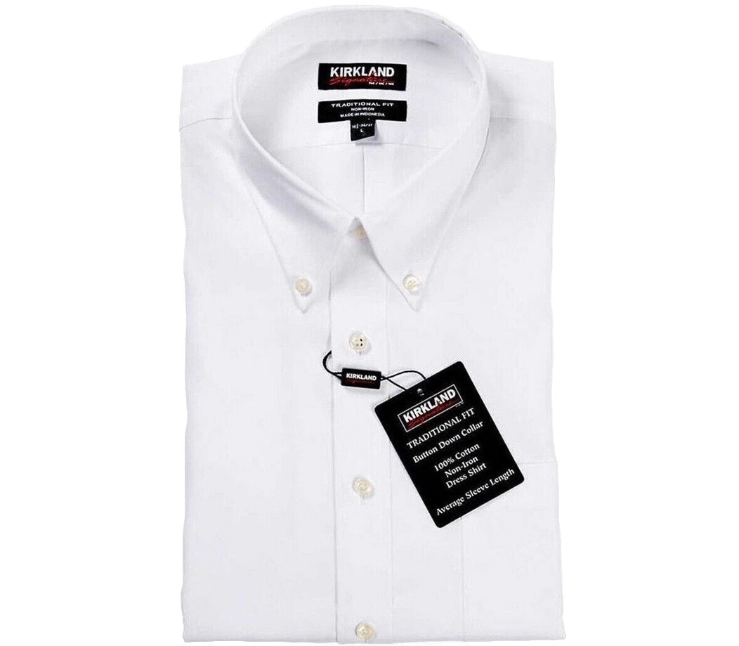 Kirkland Signature Regular Size L Dress Shirts for Men