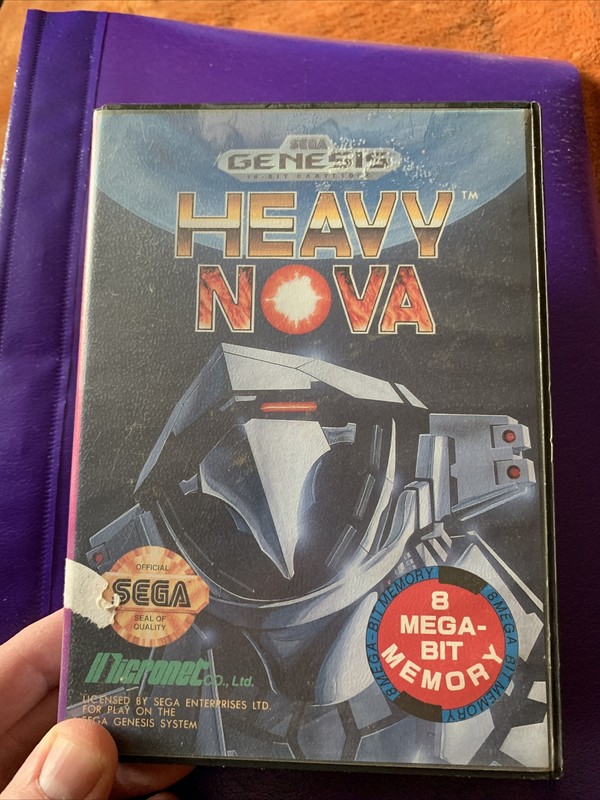 HEAVY NOVA Sega Genesis US Mega Drive Megadrive Very Rare Retro game NTSC