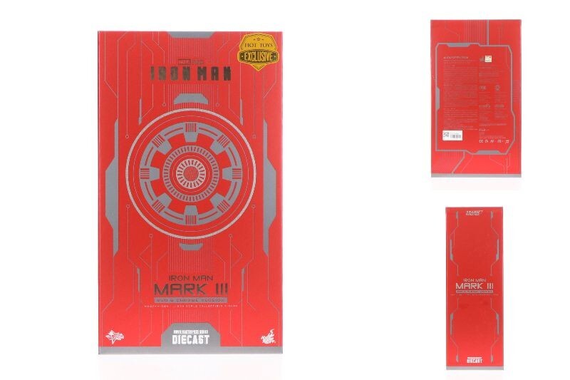 MMM様 レッド 24cm Iron Man Mark III Red & Chrome Version Hot Toys Exclusive
