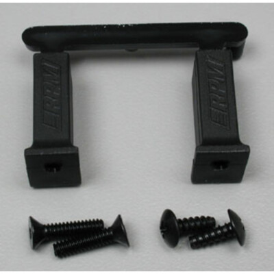 RPM Servo Mounting Posts - Black Aluminum Posts For RC Cars With Mounting Screws (Pair)