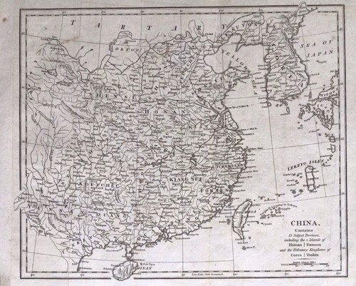 Antique Map of China Robert Wilkinson 1809 Rare Korea Taiwan - Picture 8 of 9
