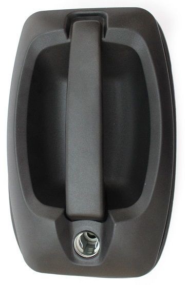 Poignée de porte avant gauche Jumper Ducato Boxer en ABS renforcé anti-UV noir mat