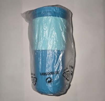Tupperware Eco+ Hot Cold To Go Cup Carribean Blue NEW