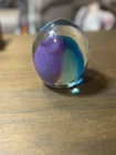 Vintage Murano Glass Paperweight Made In Italy
