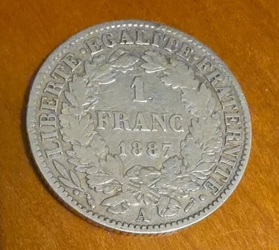 1 Franc 1887 A Argent Ceres - Photo 1/3