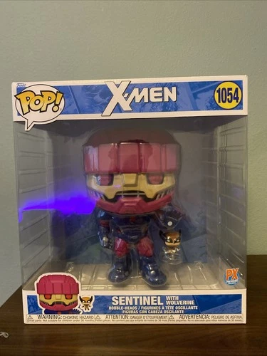 Funko Pop! Jumbo Marvel: X-Men - Sentinel with Wolverine PX Previews Exclusive