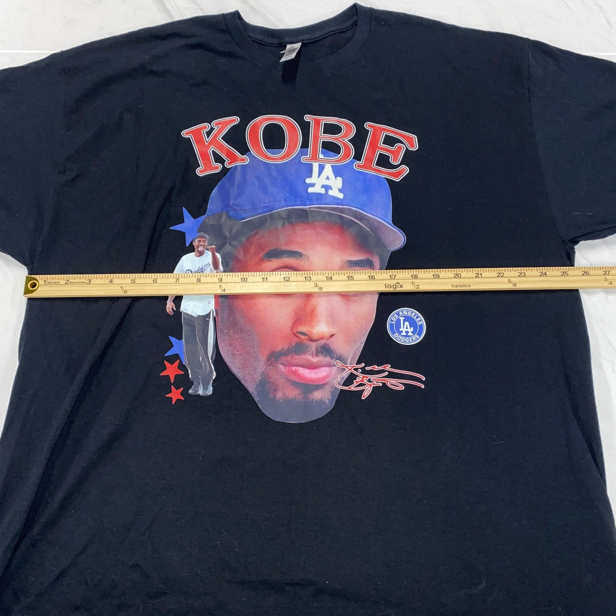 Kobe Bryant Los Angeles Dodgers T-shirt 3XL Black LA Baseball