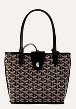 GOYARD MINI ANJOU BLACK Leather Tote Bag 2026...