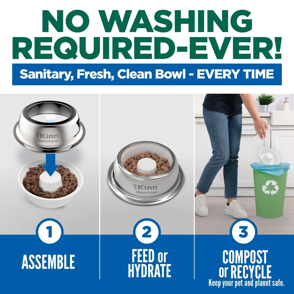 Slow Feeder Dog Bowl, Disposable Pet Food Dish to Slow Down Eating Dogs, Fram... - Image 4 of 4