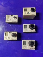 Lot of 5 Gopro Hero, Hero2, Hero3 Action Camera - PARTS ONLY - UNTESTED