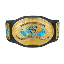 Oval Old Intercontinental Championship Wrestling Title Replica Belt 4MM Brass