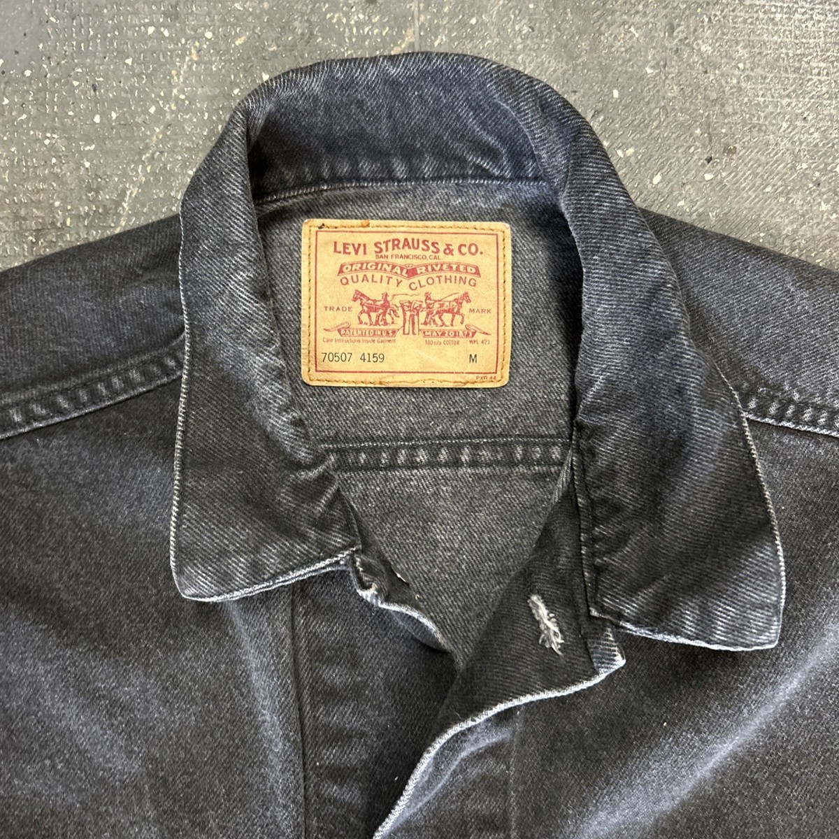 90's Levis 70507-4159 3rd Black M USA製 90s Levi's 70507