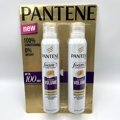Pantene Pro-V Sheer Volume Foam Conditioner 6oz 2 Pack Sealed
