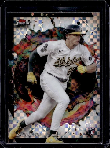 2024 Topps Finest Zack Gelof RC Checkerboard Refractor Rookie #284