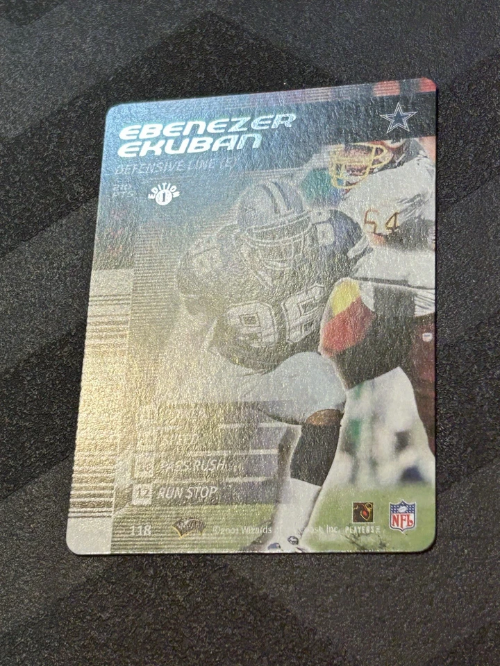 2002 NFL Showdown Football - Ebenezer Ekuban #118 - TCG Cowboys - Image 2 of 3