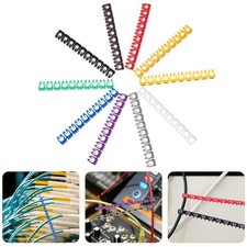 100Pcs Clip Wire Markers Cable Label Tubes for Electrical Wires